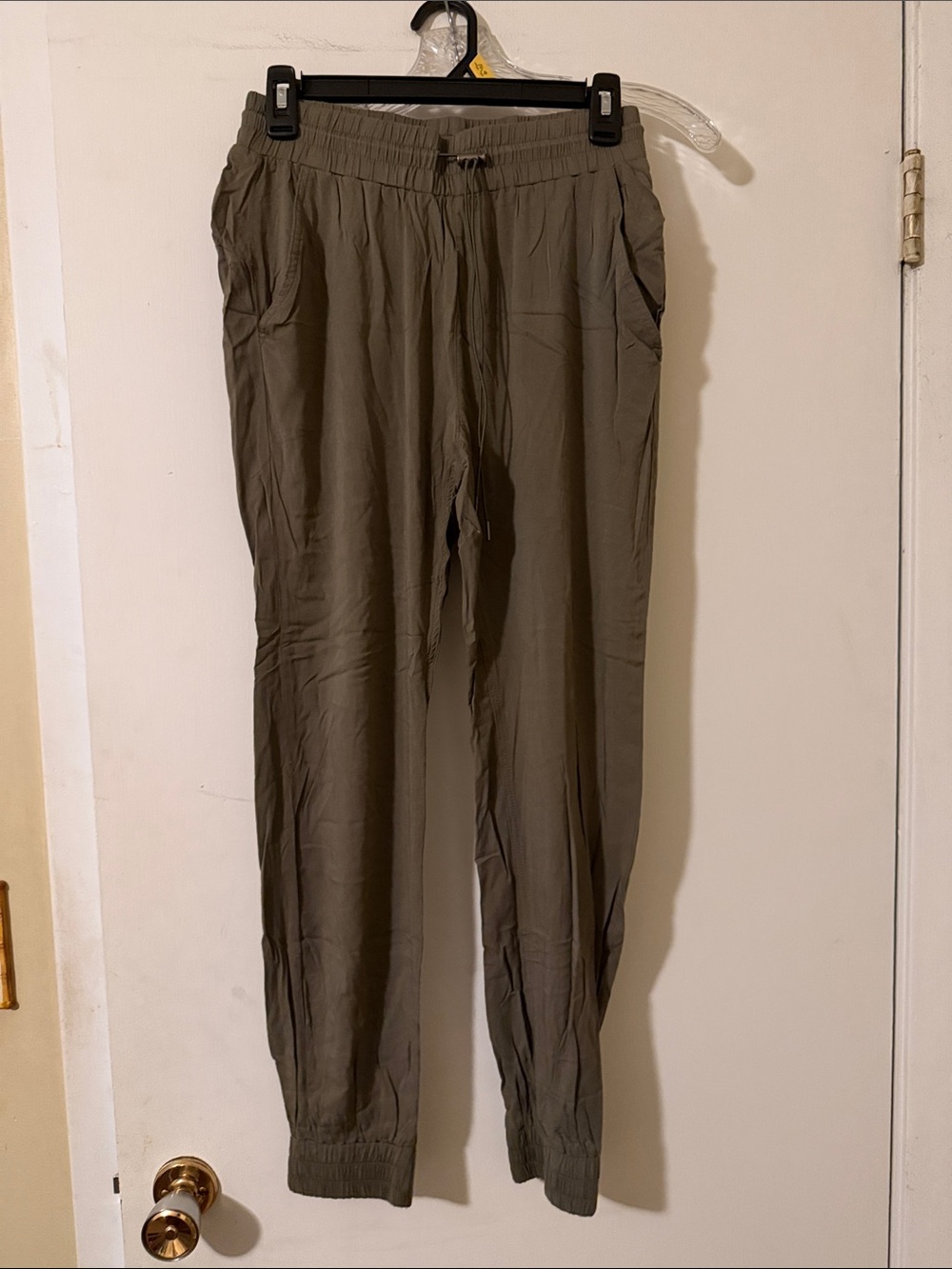RD Style Olive Drawstring Jogger Pants